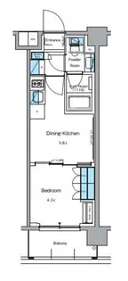 ルフォンプログレ押上EAST【3階】の間取り