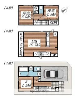 千葉県市川市大洲1丁目【一戸建】の間取り
