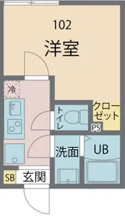 カインドネス北小岩【102号室号室】の間取り