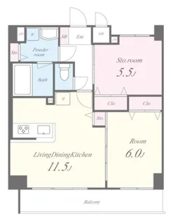 コンフォース堀切【6階】の間取り