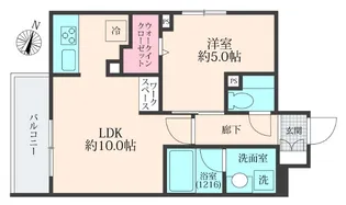 MAISON HOUSEDRESSING【4階】の間取り