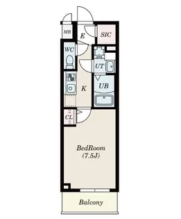 ALIVIS一之江【2階】の間取り