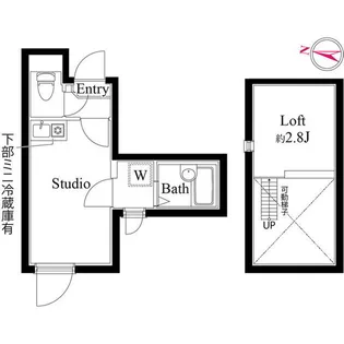 1Rの間取り画像