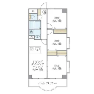西船橋スクエアガーデン【10階】の間取り