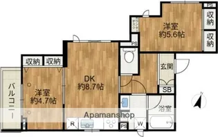 GRAND MAISON Ⅱ【301号室】の間取り