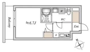 LIME RESIDENCE HIGASHINAKAYAMA【2階】の間取り