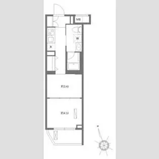 アンベリール墨田Ⅱ【3階】の間取り