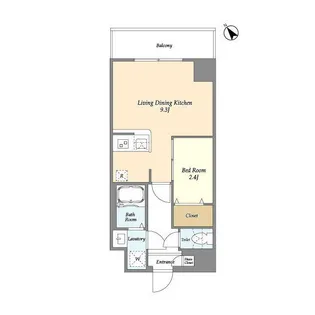 アルファコート曳舟【2階】の間取り