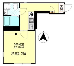 アンセス堀切菖蒲園【3階】の間取り