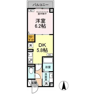 ルリアン北小岩Ⅲ【3階】の間取り