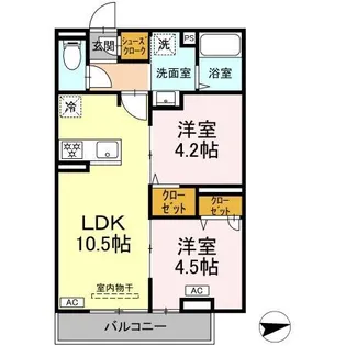 グラナーデ中葛西Ⅱ【3階】の間取り