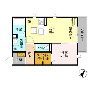 シャルマン【1階】の間取り