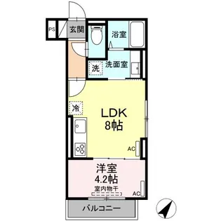 ルリアン江戸川【3階】の間取り