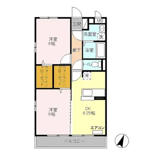 コンフォール瑞江Ⅲ【106号室】の間取り