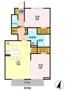 クレールK【1階】の間取り