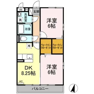 コンフォール瑞江Ⅴ・Ⅵ Ⅵ【3階】の間取り