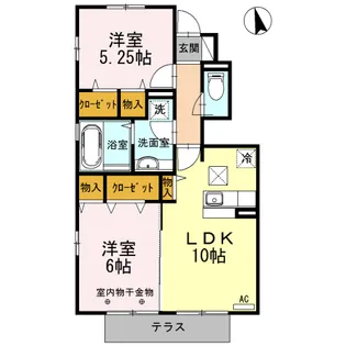 グランドゥール【1階】の間取り