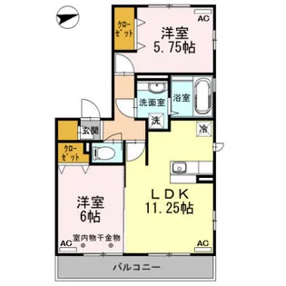 リルシア【2階】の間取り