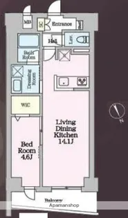 東京都江戸川区平井4丁目【マンション】の間取り