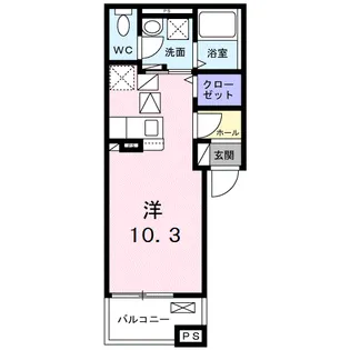 ヒカルサ瑞江ウエスト【1階】の間取り