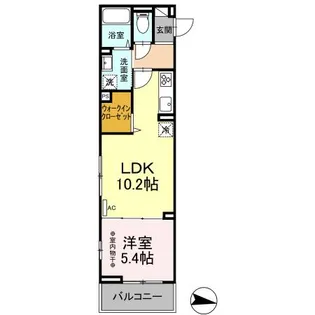 DーLIBERTE【2階】の間取り