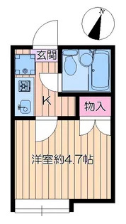 リバーパーク一之江A【1階】の間取り