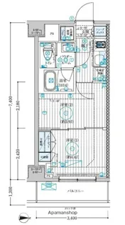 ブライズ大島【2階】の間取り