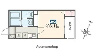 アーバン高砂【202号室】の間取り