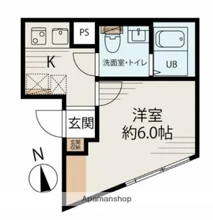 AURORA SHINKOIWA【202号室】の間取り