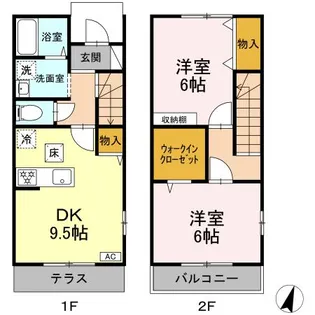 アネックス壱・弐番館【1階】の間取り