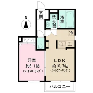 ネコットマリー【1階】の間取り