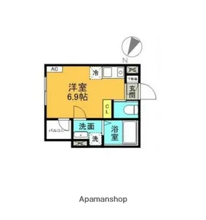 AQリーフィア堀切【1階】の間取り