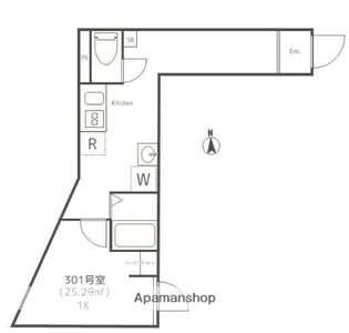 メイユール新小岩【3階】の間取り