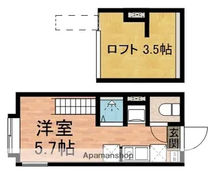 MET小岩【201号室】の間取り