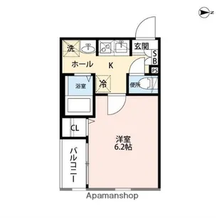 グランクオールお花茶屋クレスト【101号室】の間取り