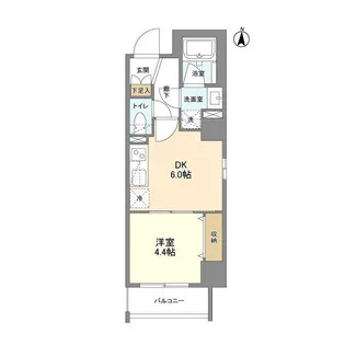 ウェルスクエア錦糸町SOUTH【4階】の間取り