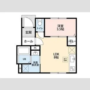 リーブルファイン新小岩【1階】の間取り