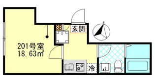 ブローテ四ツ木【2階】の間取り