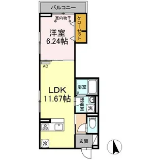 GRANDEUR東葛西【3階】の間取り