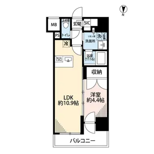 プレール・ドゥーク亀戸Ⅵ【12階】の間取り