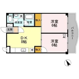 メイト北葛西【2階】の間取り
