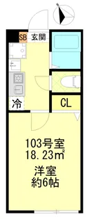 ガーデン一之江【1階】の間取り