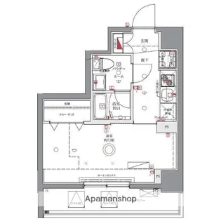 ユリカロゼAZ亀戸Ⅱ【7階】の間取り