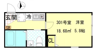 NEST HIRAI【3階】の間取り