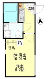 コンフォート東四ツ木【2階】の間取り