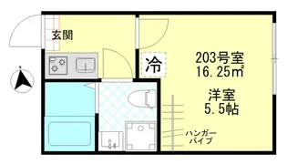 コンフォート東四ツ木【2階】の間取り