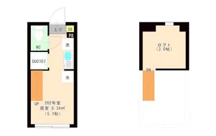 エスペランサ 平井【202号室号室】の間取り