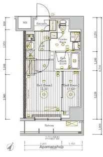 2Kの間取り画像