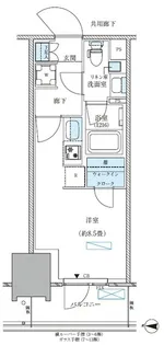 パークアクシス西大島コンフォートスクエア【11階】の間取り