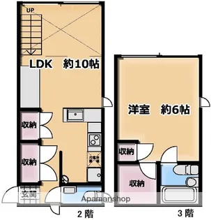 LITTLE ROCK VILLAGE【2階】の間取り